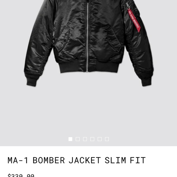 Alpha bomber jacket slim fit medium - Picture 2 of 4